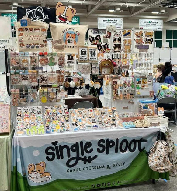 ChibiChibiCon 6ft Artist Alley Table at ChibiChibiCon
