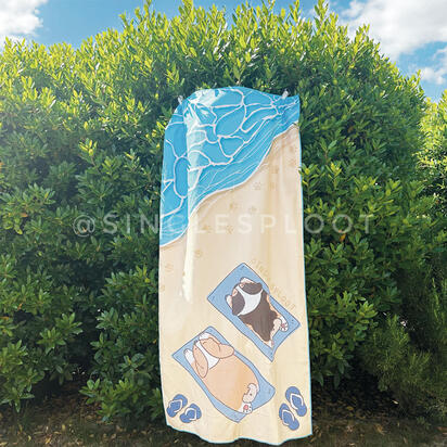 Beach Bums Corgi Beach Towel Beach Bums Corgi Beach Towel
