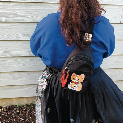 Boba Corgi Black Sling Bag Boba Corgi Black Sling Bag