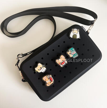 Silicone Charm Bag with our custom designed epoxy acrylic charms