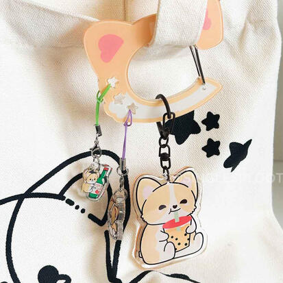 Single Sploot designed carabiner featuring our acrylic charms Single Sploot designed carabiner featuring our acrylic charms